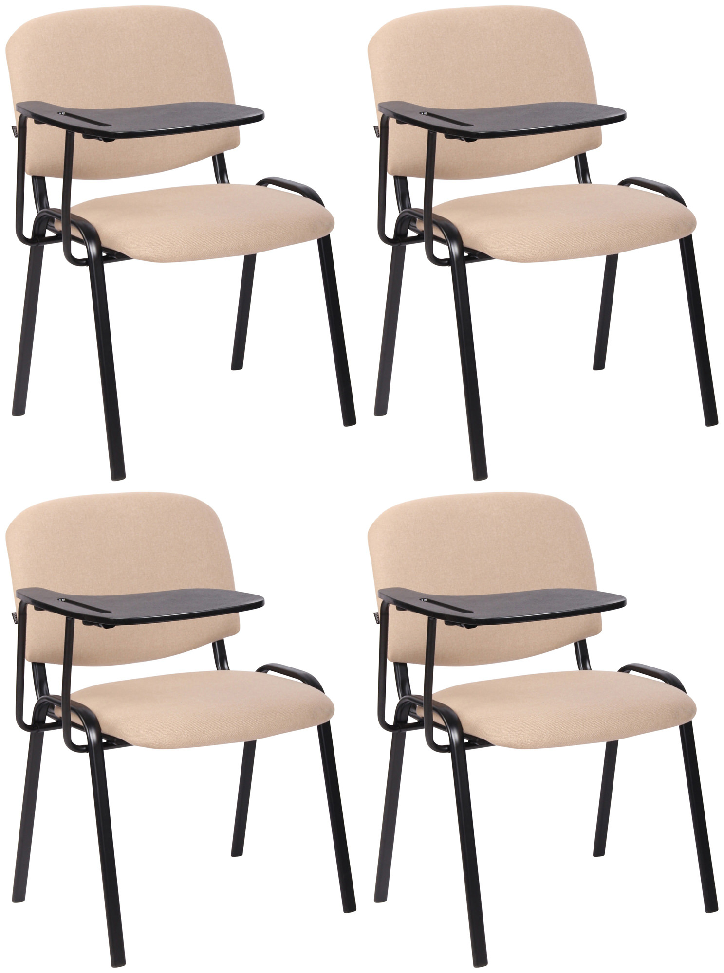 Set di 4 sedie Ken in tessuto con tavolo pieghevole