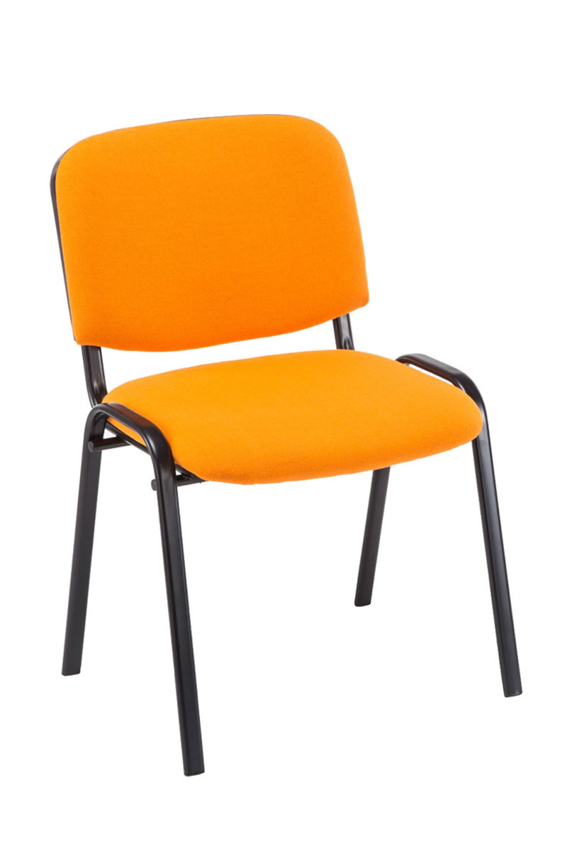 Set 4 Sedie Ufficio Visitatore Ken Imbottite In Tessuto