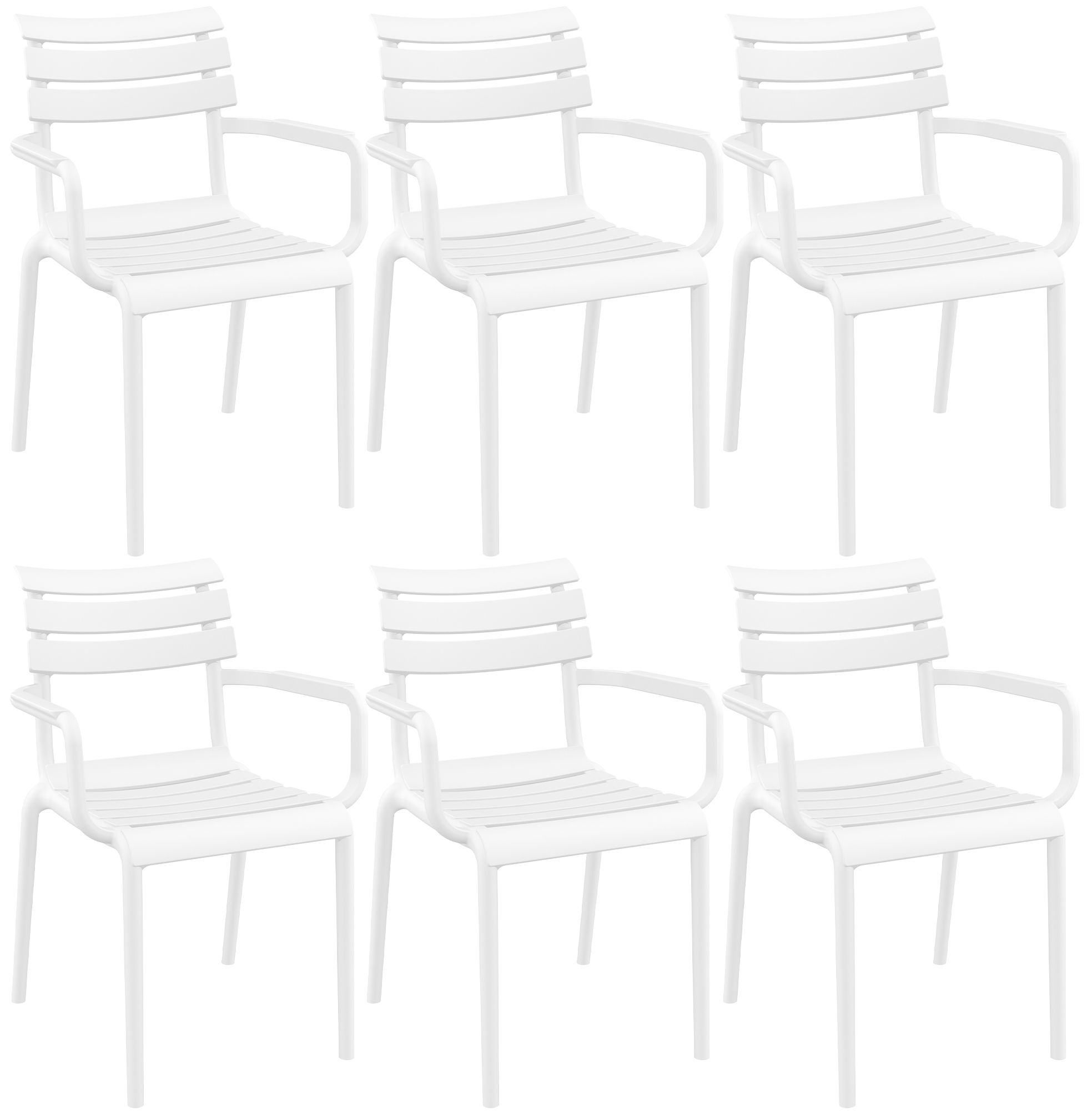 Set da 6 sedie da giardino Paris