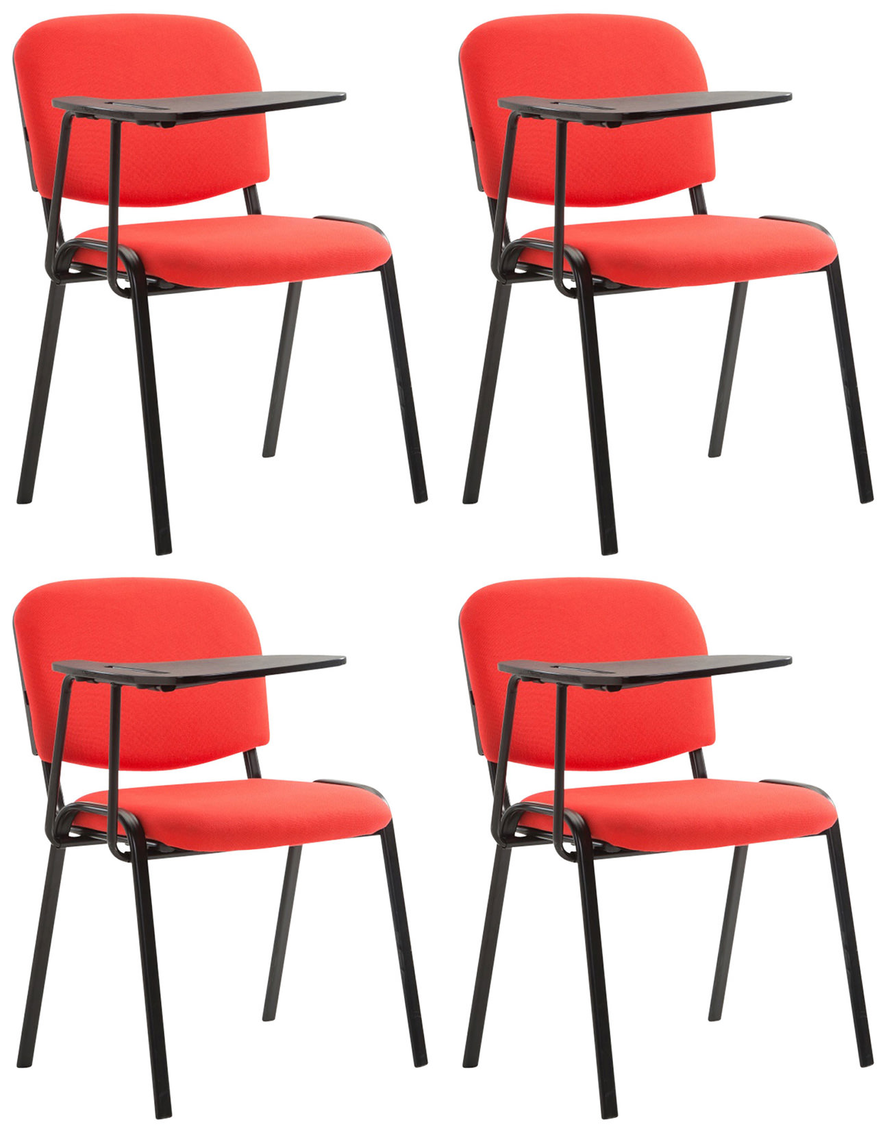 Set di 4 sedie Ken in tessuto con tavolo pieghevole