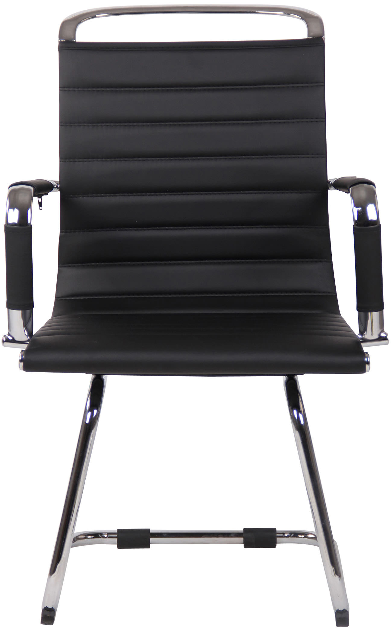 Sedia cantilever Balve in similpelle o vera pelle