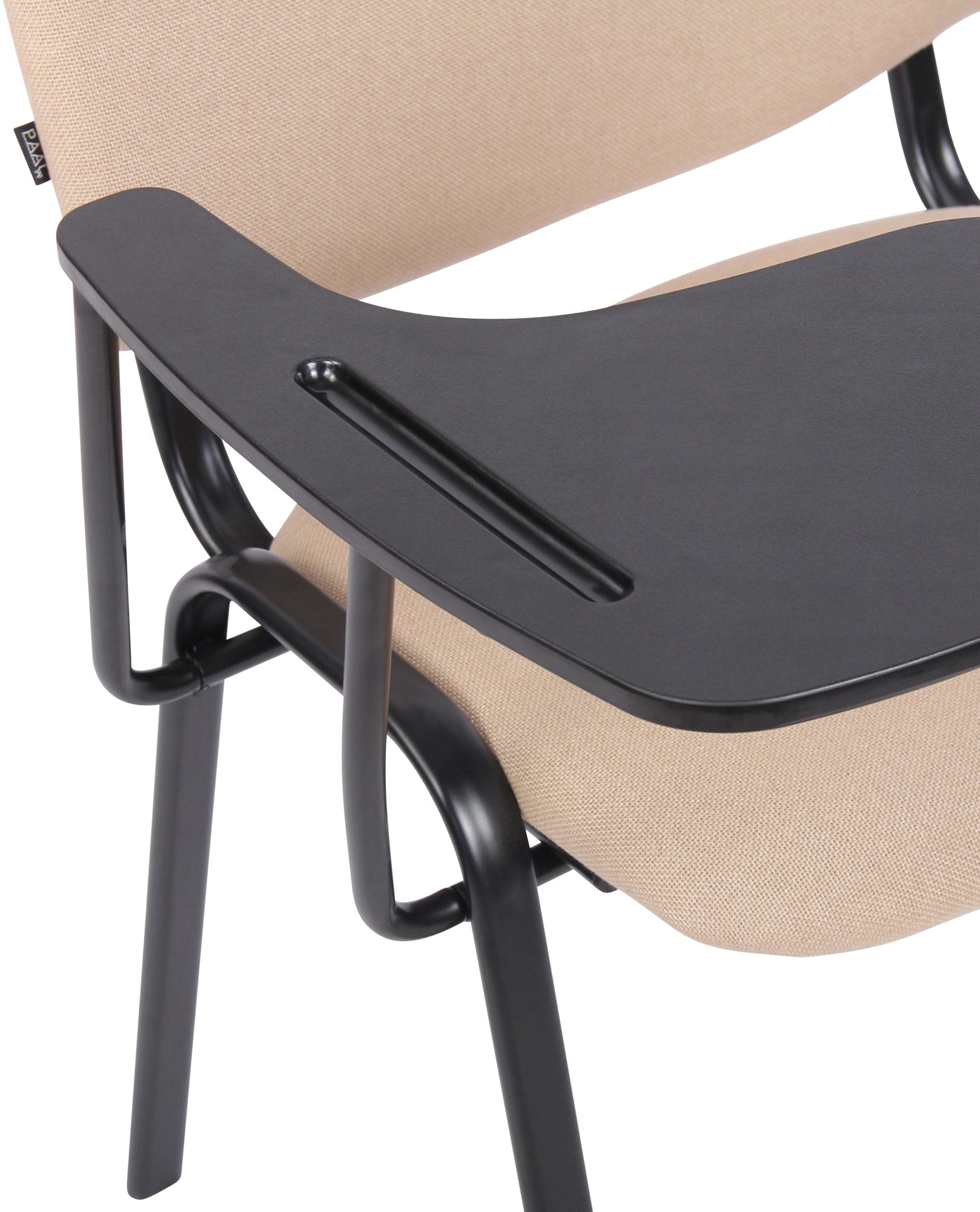 Sedia Ken in tessuto con tavolino ribaltabile