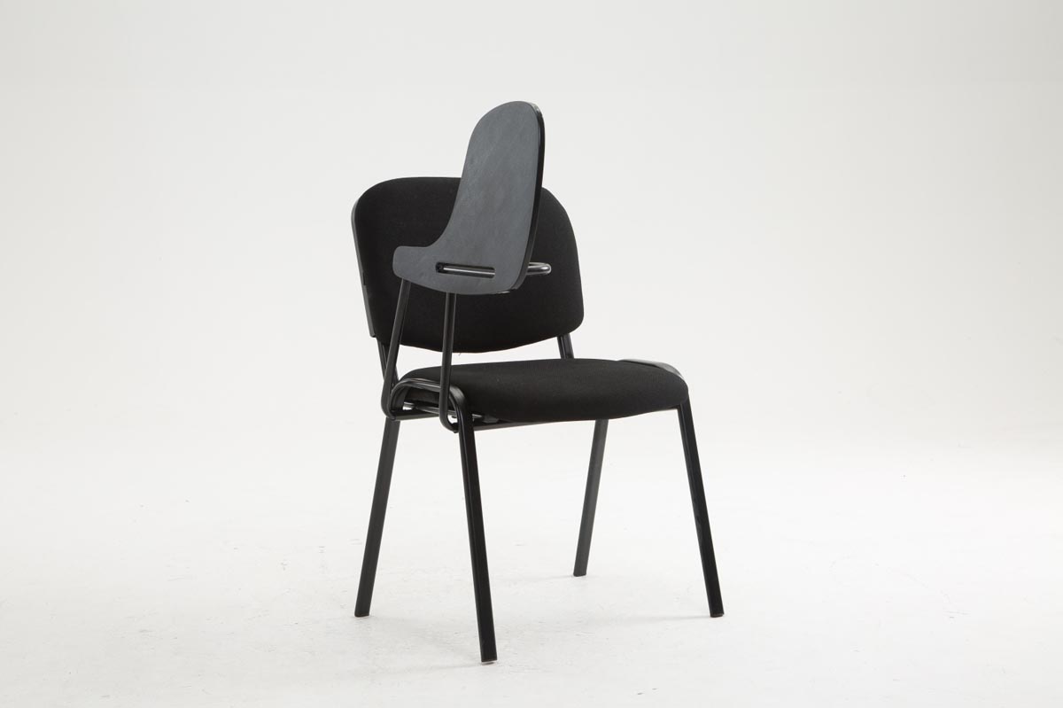 Sedia Ken in tessuto con tavolino ribaltabile
