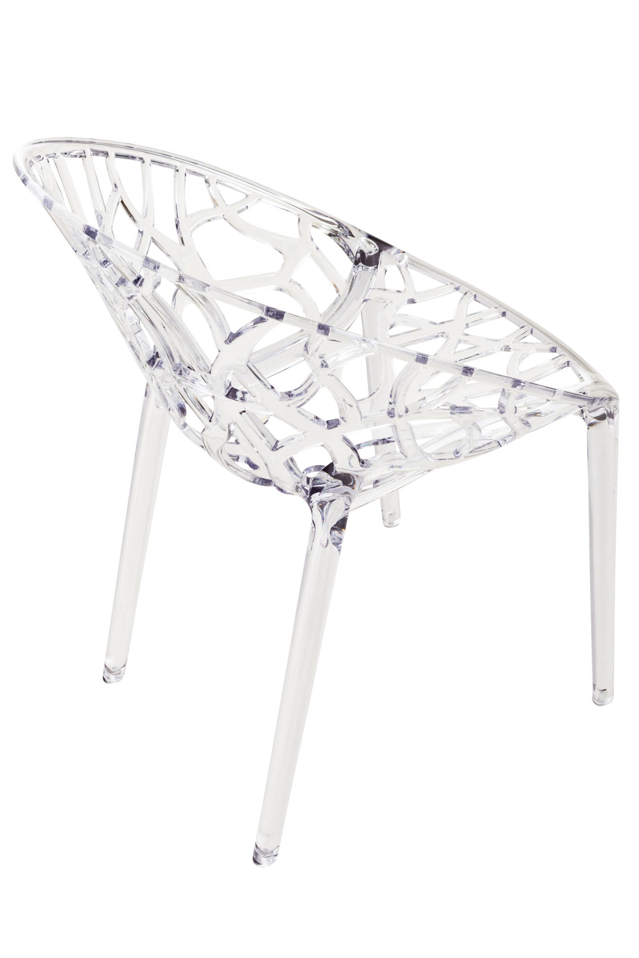 Set di 2 sedie in cristallo